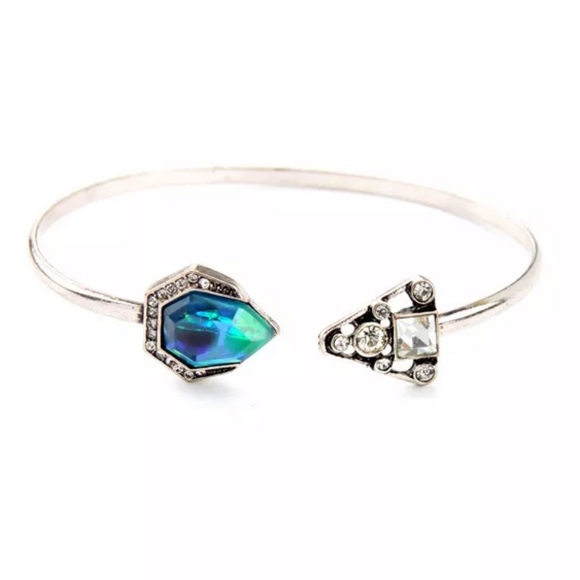 Jewelry - New! Crystal Geometric Cuff Bangle Bracelet